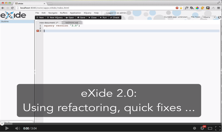 new features in eXide 2